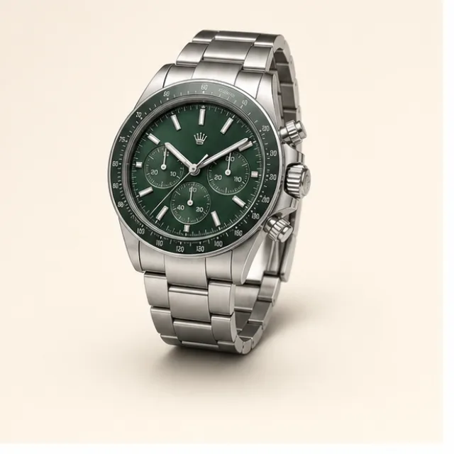 Dahlmann Classic GMT, Smaragdgrünes Zifferblatt